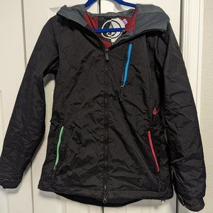 Volcom Ski Jacket Size Medium Black